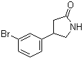 4-(3-溴苯基)-2-吡咯烷酮分子结构 (CAS 1105187-44-7)