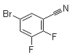 5-溴-2,3-二氟苯甲腈分子结构 (CAS 1105665-42-6)