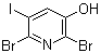 structure of CAS# 1105675-63-5, 2,6-二溴-5-碘-3-吡啶醇