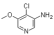 CAS 登录号：1105675-66-8, 4-氯-5-甲氧基-3-吡啶胺