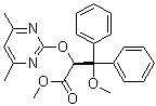 structure of CAS# 1106685-61-3, (alphaS)-alpha-[(4,6-二甲基-2-嘧啶基)氧基]-beta-甲氧基-beta-苯基苯丙酸甲酯
