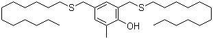 structure of CAS# 110675-26-8, 2,4-Bis(dodecylthiomethyl)-6-methylphenol