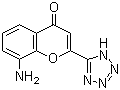 structure of CAS# 110683-22-2, 8-Amino-2-(1H-tetrazol-5-yl)-4H-1-benzopyran-4-one