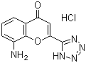 structure of CAS# 110683-23-3, 8-氨基-2-(2H-四氮唑-5-基)-4H-1-苯并吡喃-4-酮盐酸盐