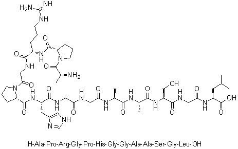 CAS 登录号：1106908-76-2, L-丙氨酰-L-脯氨酰-L-精氨酰甘氨酰-L-脯氨酰-L-组氨酰甘氨酰甘氨酰-L-丙氨酰-L-丙氨酰-L-丝氨酰甘氨酰-L-亮氨酸