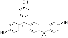 structure of CAS# 110726-28-8, 4,4'-[1-[4-[1-(4-羟基苯基)-1-甲基乙基]苯基]亚乙基]双(苯酚)