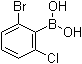 structure of CAS# 1107580-65-3, 2-Bromo-6-chlorophenylboronic acid