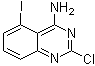 structure of CAS# 1107694-85-8, 2-氯-5-碘-4-喹唑啉胺