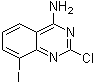 2-氯-8-碘-4-喹唑啉胺分子结构 (CAS 1107694-87-0)