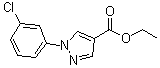 structure of CAS# 110821-32-4, 1-(3-氯苯基)-1H-吡唑-4-羧酸乙酯