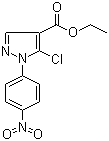 5-氯-1-(4-硝基苯基)-1H-吡唑-4-羧酸乙酯分子结构 (CAS 110821-37-9)