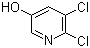 structure of CAS# 110860-92-9, 2,3-Dichloro-5-hydroxypyridine