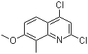 2,4-二氯-7-甲氧基-8-甲基喹啉分子结构 (CAS 1108659-32-0)