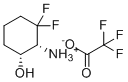 (1R,6R)-2,2-二氟-6-羟基环己烷铵三氟乙酸盐分子结构 (CAS 1109284-62-9)