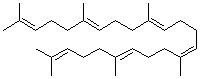 structure of CAS# 111-02-4, (E,E,E,E)-Squalene