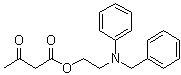 CAS # 111011-83-7, 3-Oxobutanoic acid 2-[phenyl(phenylmethyl)amino]ethyl ester