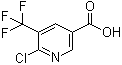 6-氯-5-(三氟甲基)-3-吡啶羧酸分子结构 (CAS 1110782-41-6)