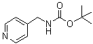 [(吡啶-4-基)甲基]氨基甲酸叔丁酯分子结构 (CAS 111080-65-0)