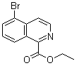 5-溴-1-异喹啉羧酸乙酯分子结构 (CAS 1111311-65-9)
