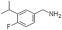 4-氟-3-(1-甲基乙基)苯甲胺分子结构 (CAS 1112179-28-8)