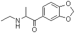 1-(1,3-苯并二恶茂-5-基)-2-(乙基氨基)-1-丙酮分子结构 (CAS 1112937-64-0)