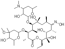 (E)-红霉素肟分子结构 (CAS 111321-02-9)