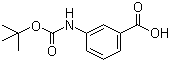 3-(N-叔丁氧羰基氨基)苯甲酸分子结构 (CAS 111331-82-9)