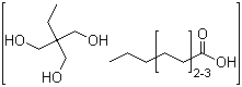 三羟甲基丙烷辛癸酸酯分子结构 (CAS 11138-60-6)
