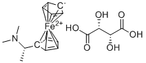 structure of CAS# 111614-65-4, (S)-N,N-二甲基-1-二茂铁乙胺(L)-酒石酸盐
