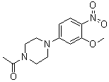 1-乙酰基-4-[3-(甲氧基)-4-硝基苯基]哌嗪分子结构 (CAS 1116229-11-8)