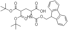 structure of CAS# 111662-65-8, Fmoc-D-Gla(otbu)2-OH