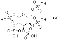 D-吡喃甘露糖五(硫酸氢酯)钾盐分子结构 (CAS 111757-61-0)