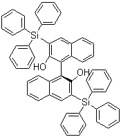 (1S)-3,3'-二(三苯基硅烷基)[1,1'-联萘]-2,2'-二醇分子结构 (CAS 111795-33-6)