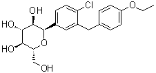 1,5-脱水-1-C-[4-氯-3-[(4-乙氧基苯基)甲基]苯基]-D-山梨糖醇分子结构 (CAS 1118566-45-2)