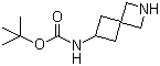 N-2-氮杂螺[3.3]庚-6-基氨基甲酸叔丁酯分子结构 (CAS 1118786-85-8)