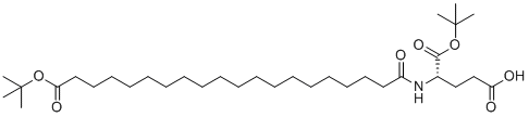 C20-Otbu-glu-otbu分子结构 (CAS 1119061-70-9)