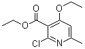 2-氯-4-乙氧基-6-甲基烟酸乙酯分子结构 (CAS 111953-15-2)
