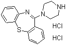 11-Piperazinodibenzo[b,f][1,4]thiazepine dihydrochloride molecular structure (CAS 111974-74-4)