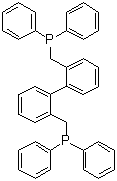 2,2'-二[(二苯基膦基)甲基]-1,1'-联苯分子结构 (CAS 111982-81-1)