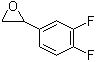 2-(3,4-二氟苯基)环氧乙烷分子结构 (CAS 111991-13-0)