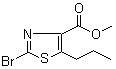 2-溴-5-丙基-4-噻唑羧酸甲酯分子结构 (CAS 1120214-96-1)