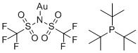 三-叔-丁基膦金(i)双(三氟甲基磺酰基)亚胺分子结构 (CAS 1121960-93-7)