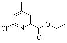 6-氯-4-甲基-2-吡啶羧酸乙酯分子结构 (CAS 1122090-50-9)