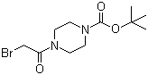 4-(2-溴乙酰基)哌嗪-1-羧酸叔丁酯分子结构 (CAS 112257-12-2)