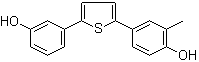4-[5-(3-羟基苯基)-2-噻吩基]-2-甲基苯酚分子结构 (CAS 1122660-25-6)