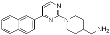 1-[4-(2-萘基)-2-嘧啶基]-4-哌啶甲胺分子结构 (CAS 1123231-07-1)