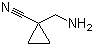 1-(氨基甲基)环丙烷甲腈分子结构 (CAS 1124213-09-7)