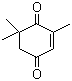 2,6,6-三甲基-2-环己烯-1,4-二酮分子结构 (CAS 1125-21-9)