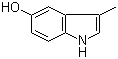 structure of CAS# 1125-40-2, 5-羟基-3-甲基吲哚