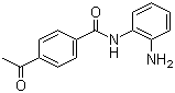 structure of CAS# 112522-64-2, 4-乙酰氨基-N-(2'-氨基苯基)-苯甲酰胺